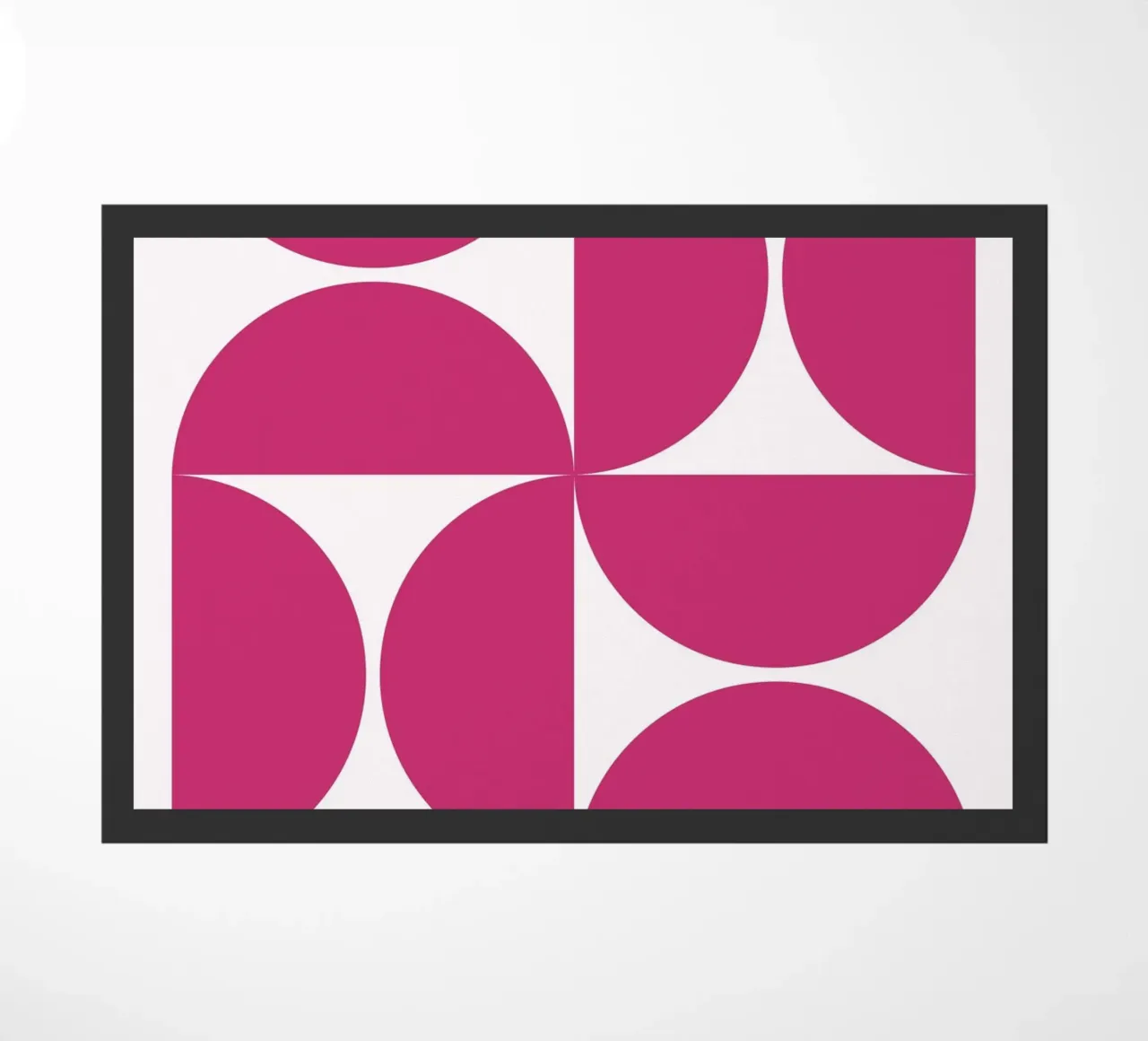 Design geometrico moderno e retrò zerbino da Casa Calm