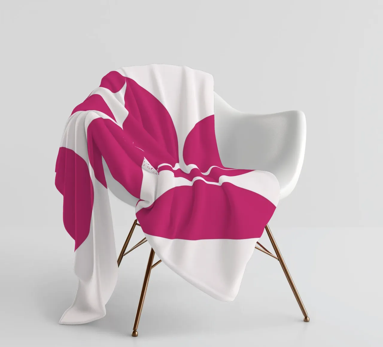 Design geometrico moderno e retrò coperta in pile da Casa Calm