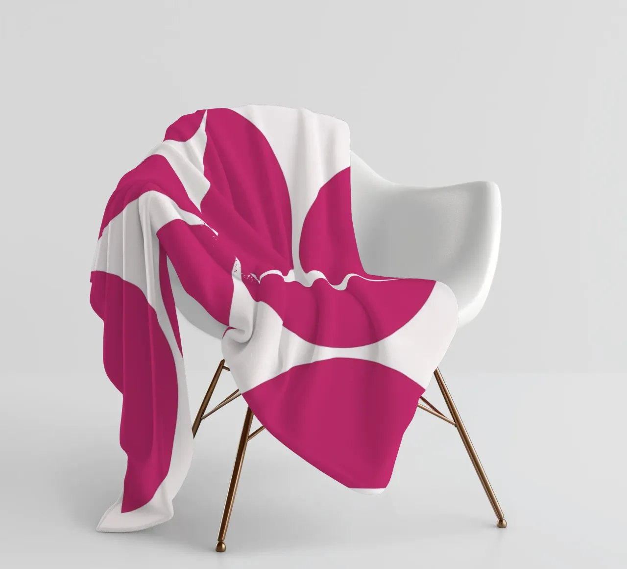 Design geometrico moderno e retrò coperta in pile da Casa Calm