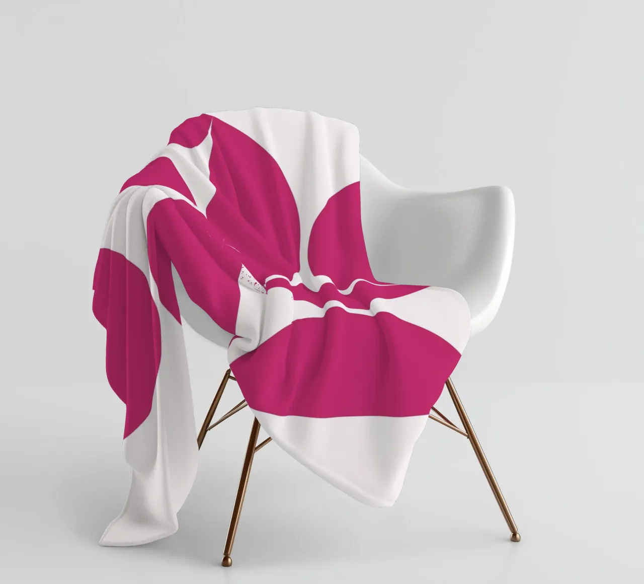 Design geometrico moderno e retrò coperta in pile da Casa Calm