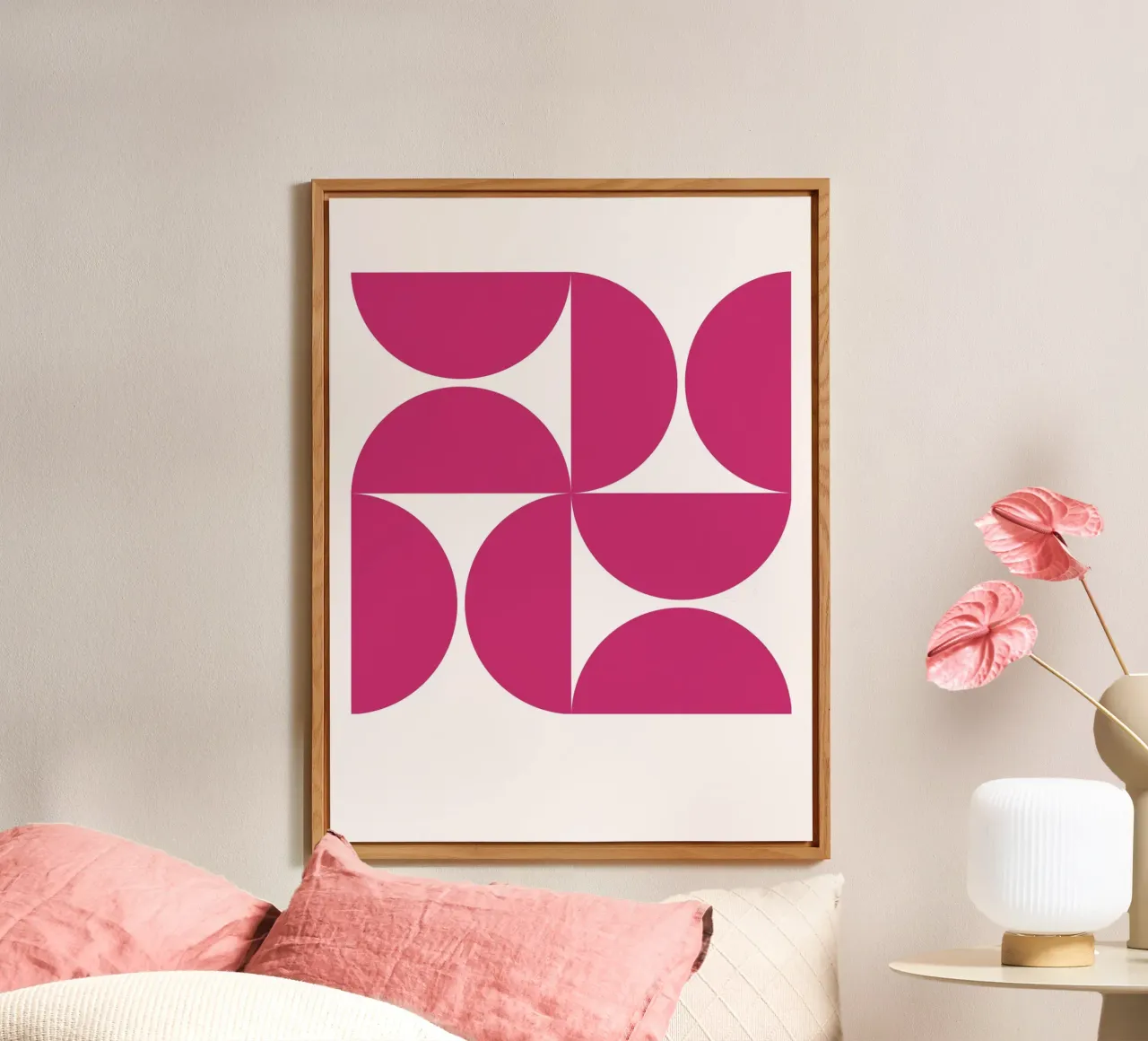 Design geometrico moderno e retrò alluminio dibond da Casa Calm