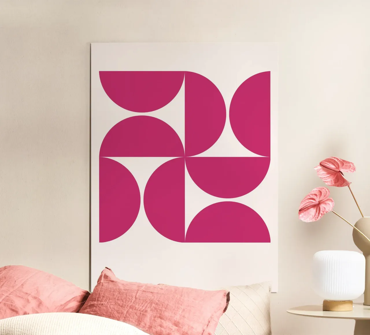 Design geometrico moderno e retrò poster con telaio in plastica da Casa Calm