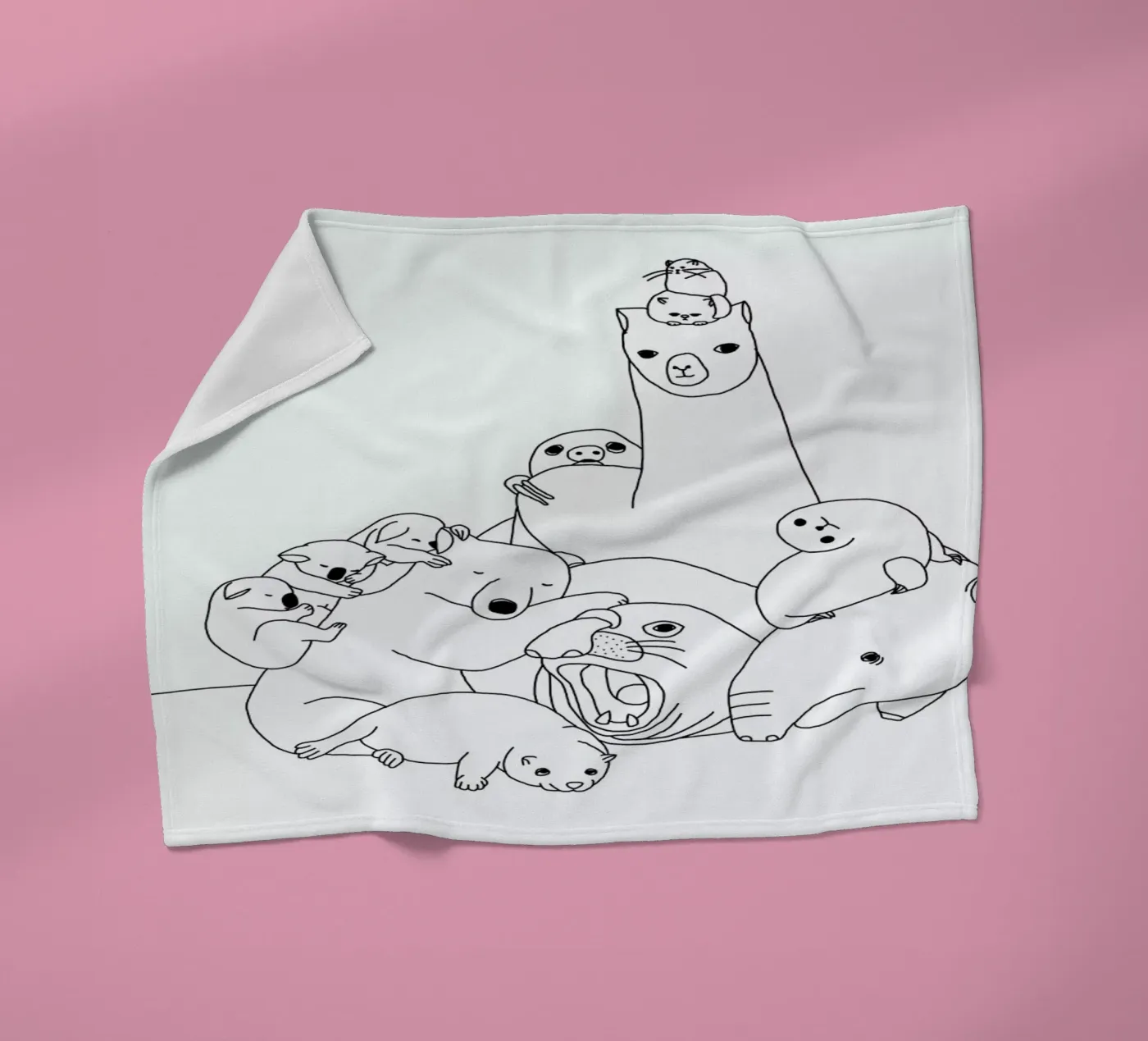 Animaux Fleecedecke von Herzette