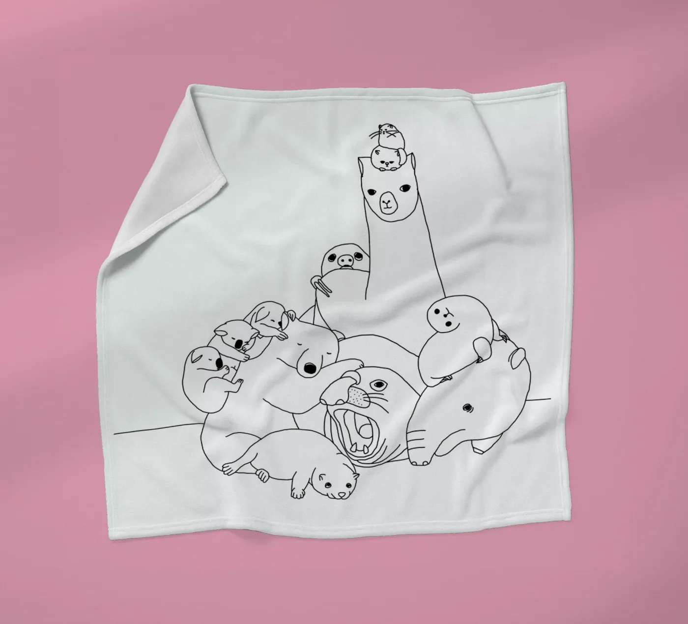 Animaux Fleecedecke von Herzette