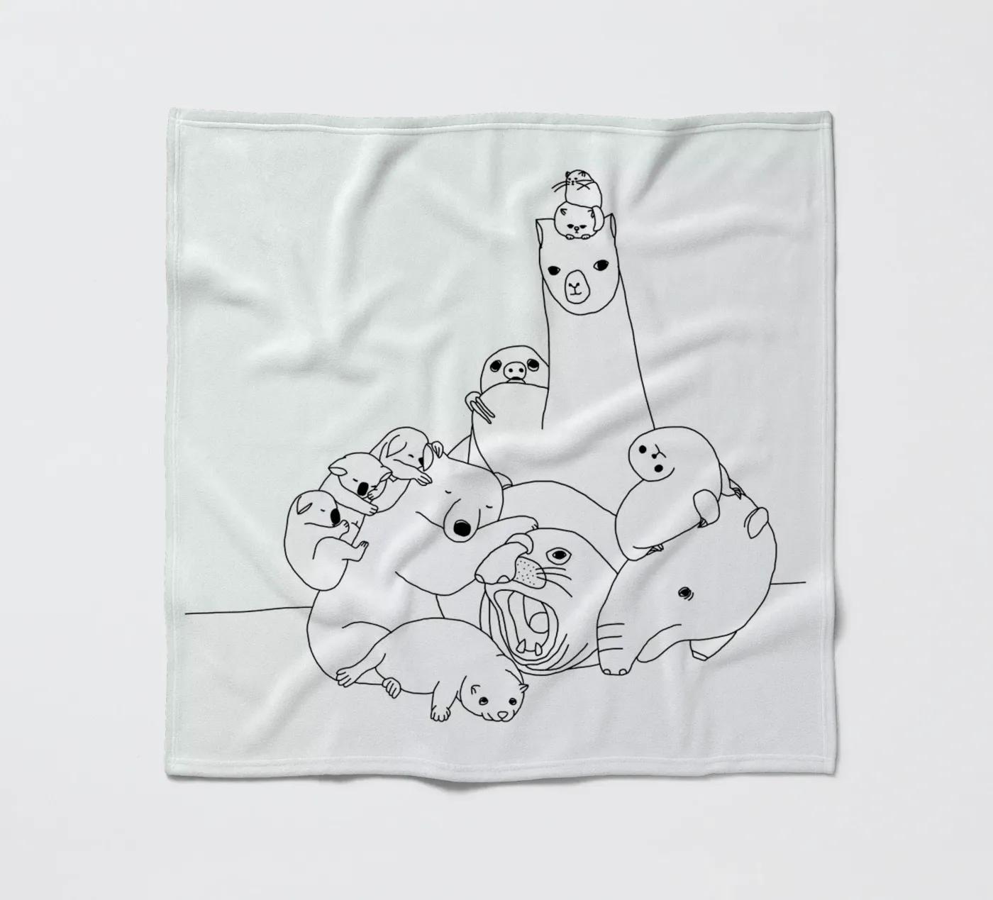 Animaux Fleecedecke von Herzette