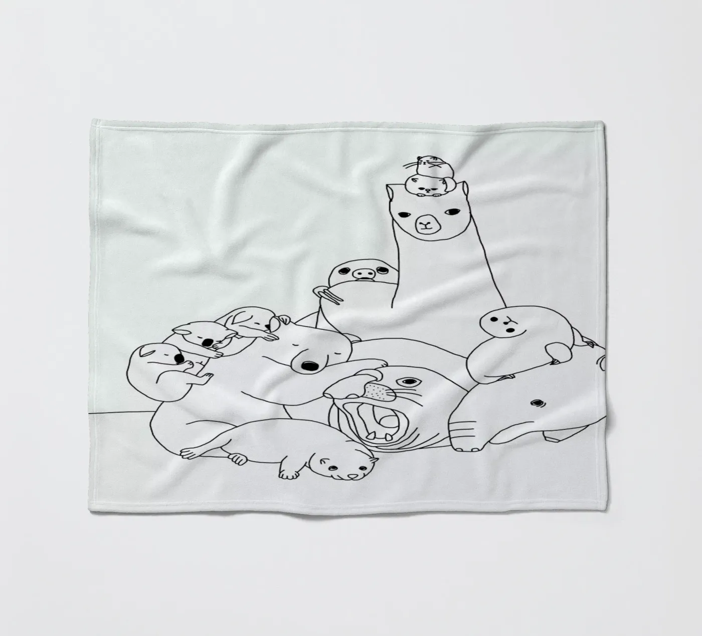 Animaux Fleecedecke von Herzette