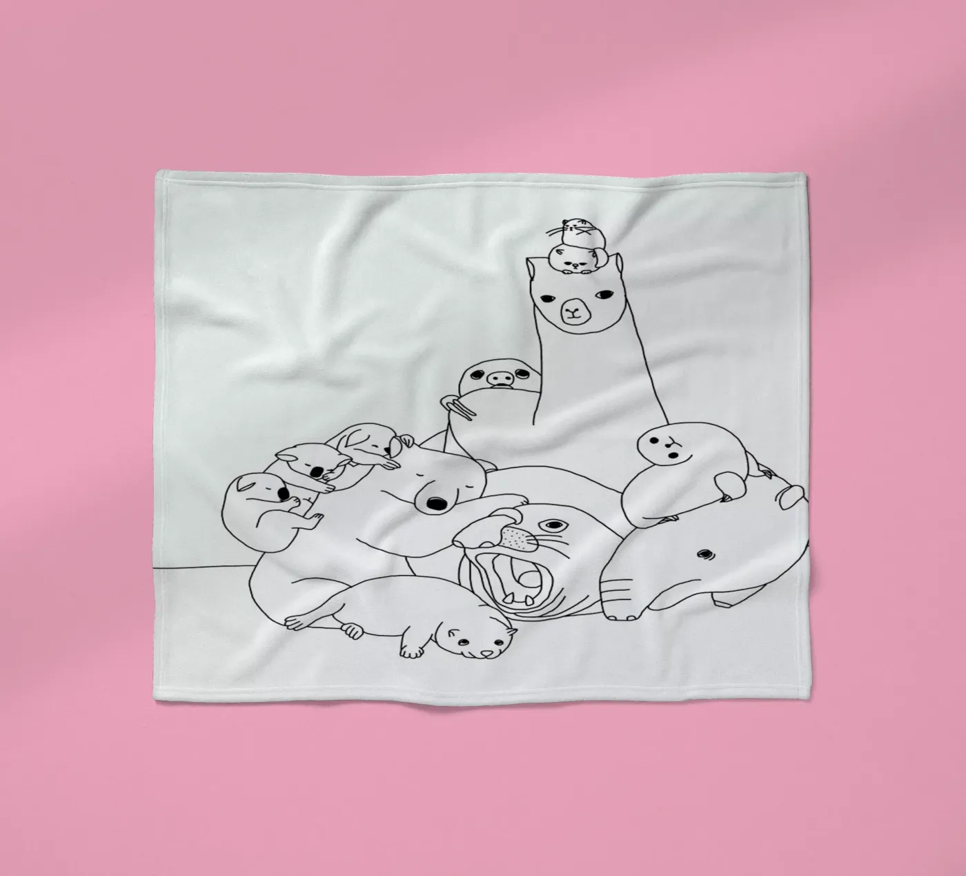 Animaux Fleecedecke von Herzette