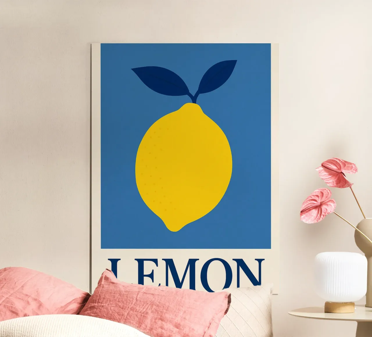 Poster pop art al limone poster con telaio in plastica da Casa Calm