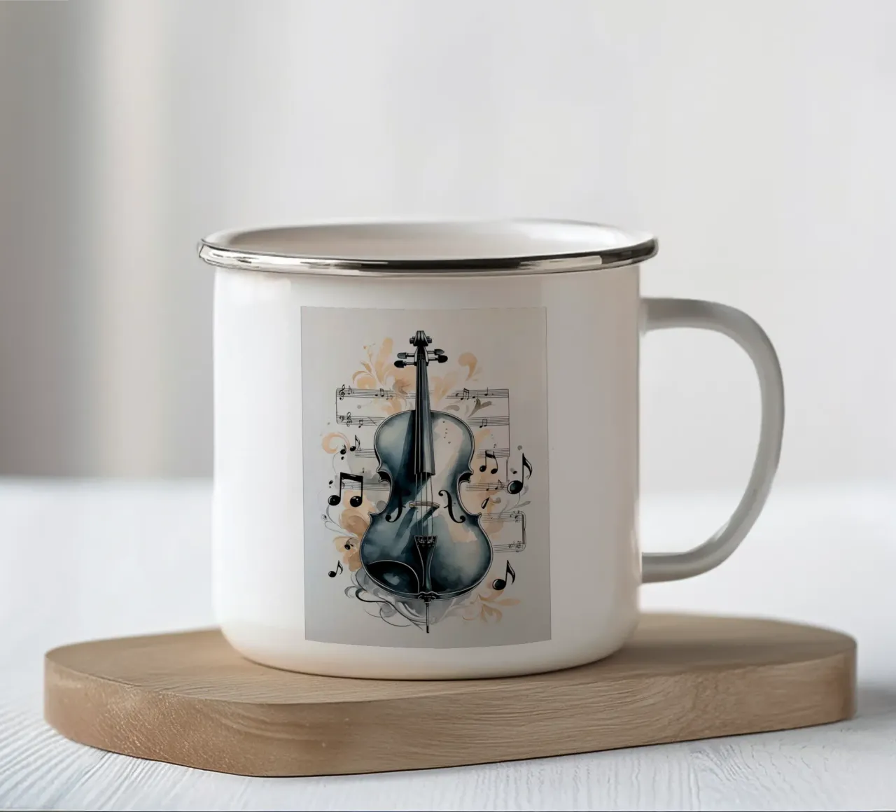 Cello Orchestra tazza in smalto da Jeff Studio