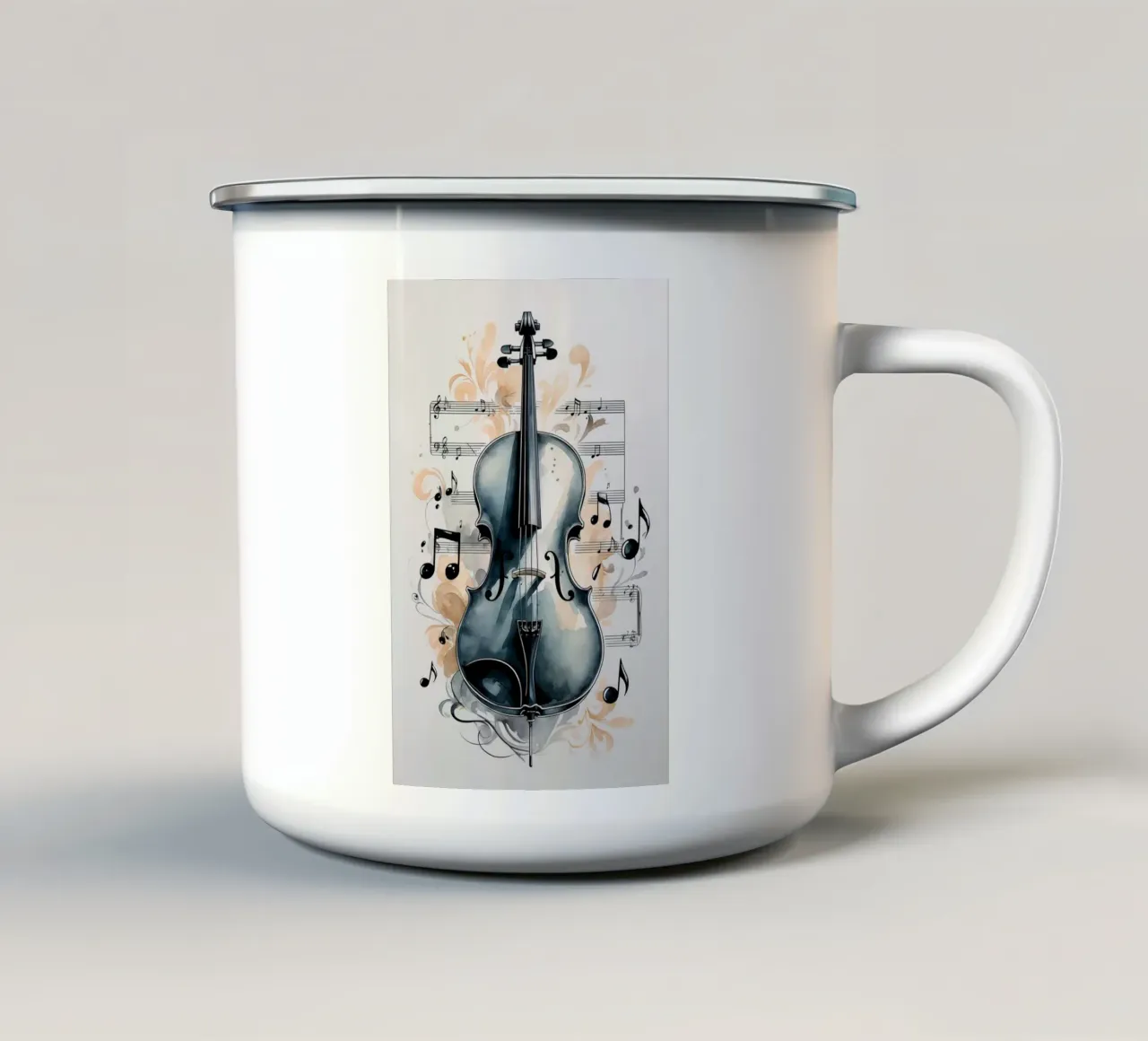 Cello Orchestra tazza in smalto da Jeff Studio