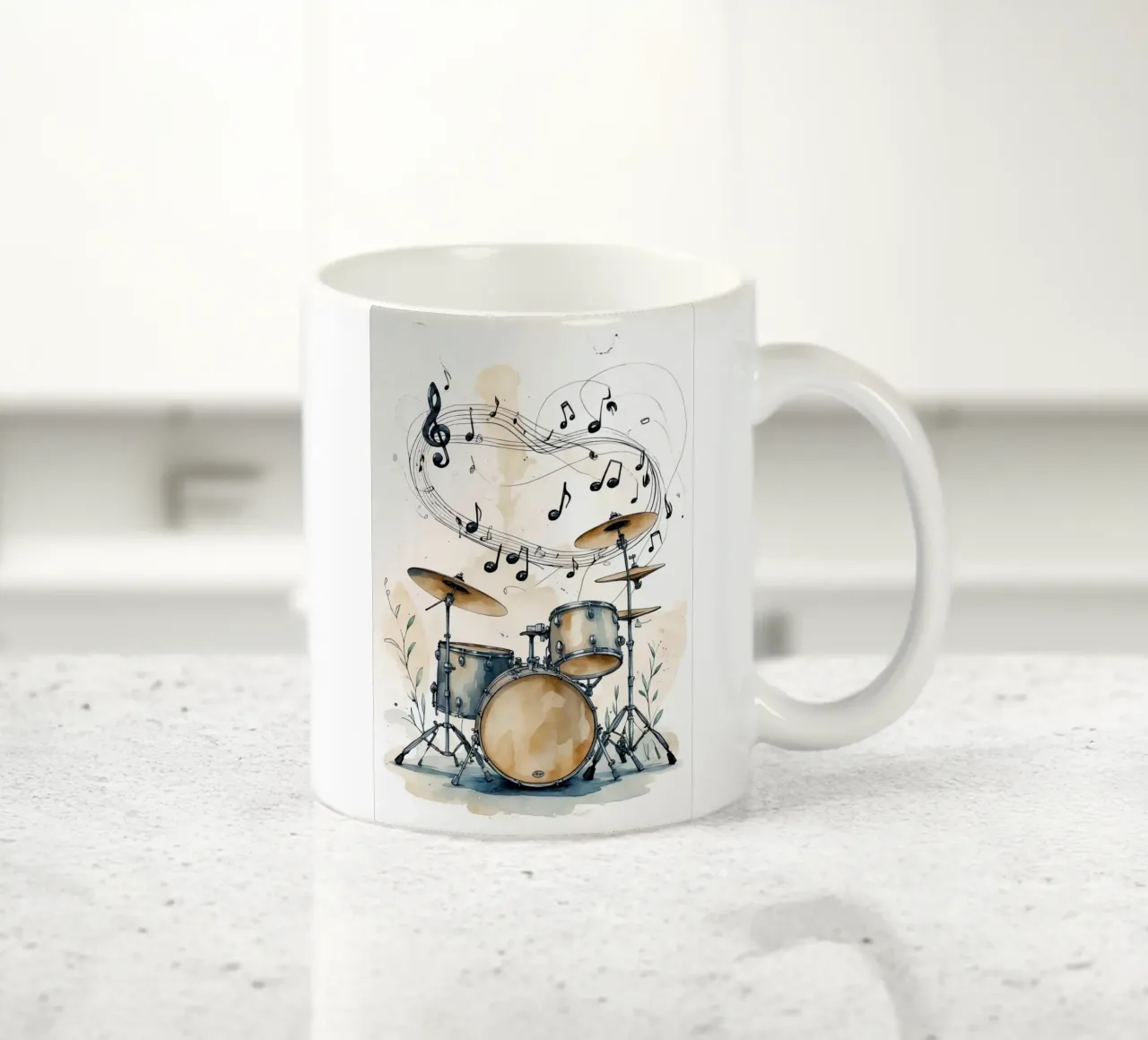Drums Instrumen tazza in ceramica da Jeff Studio