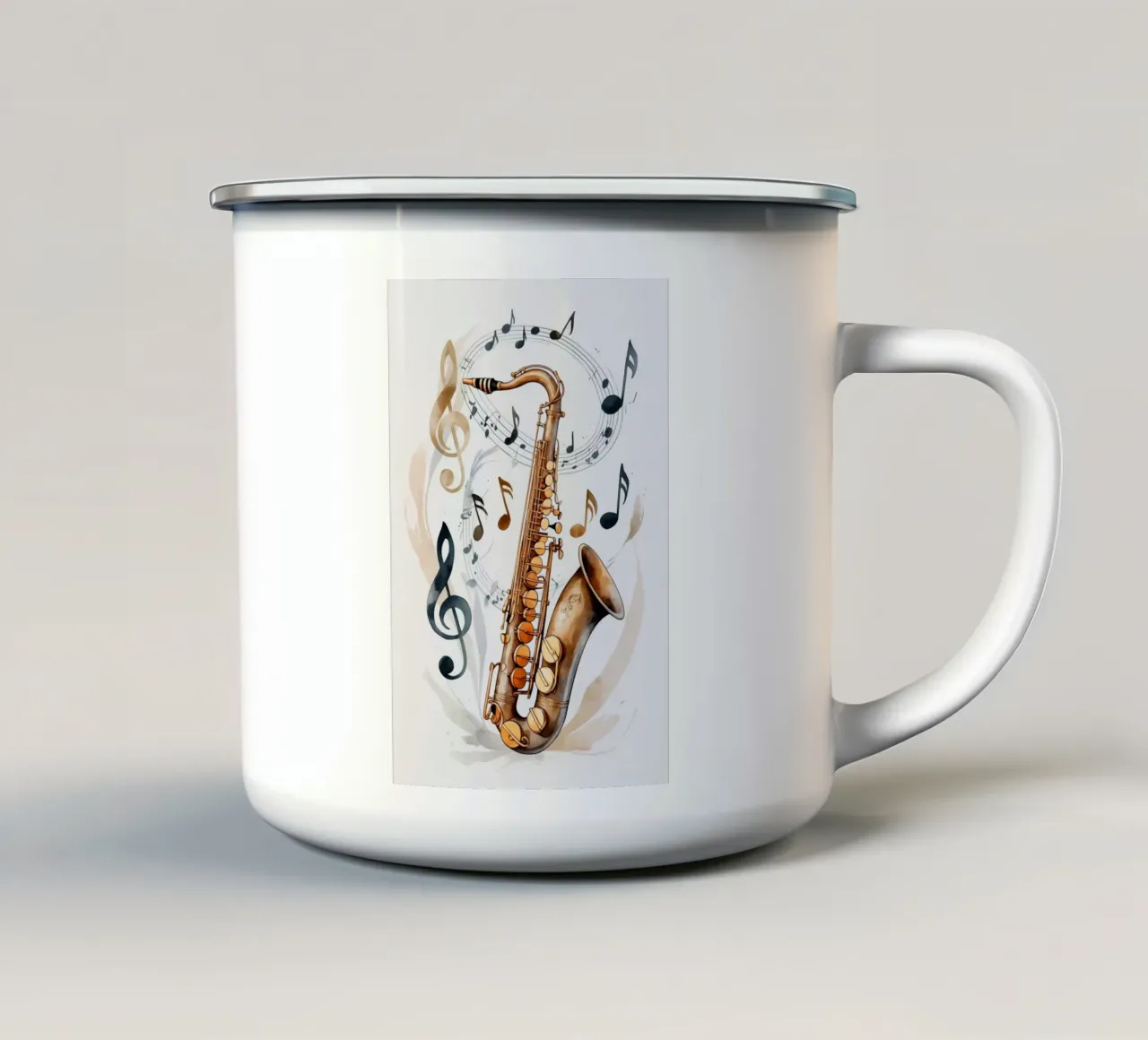 Saxophone Instrumen tazza in smalto da Jeff Studio