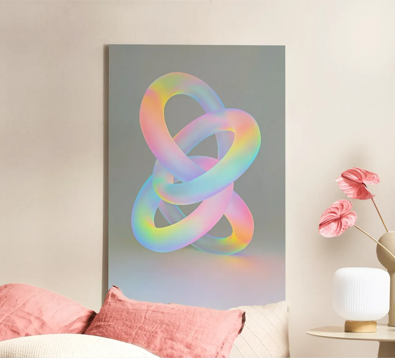 Irradiant circles canvas by LeDieg