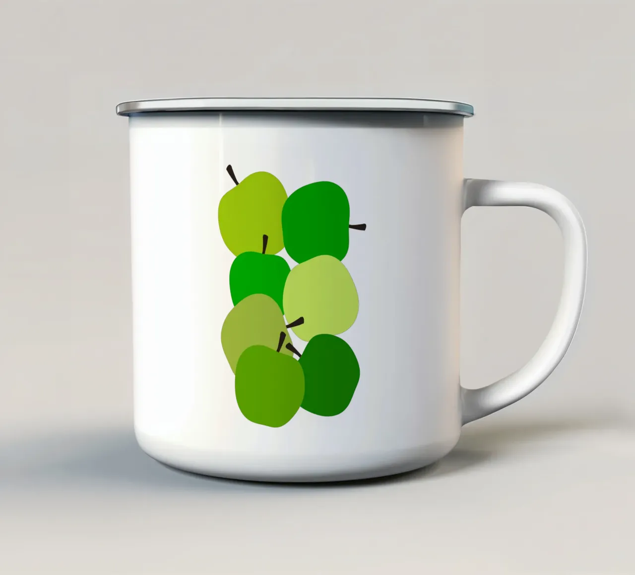 Green apples tazza in smalto da TijanaArtStudio88