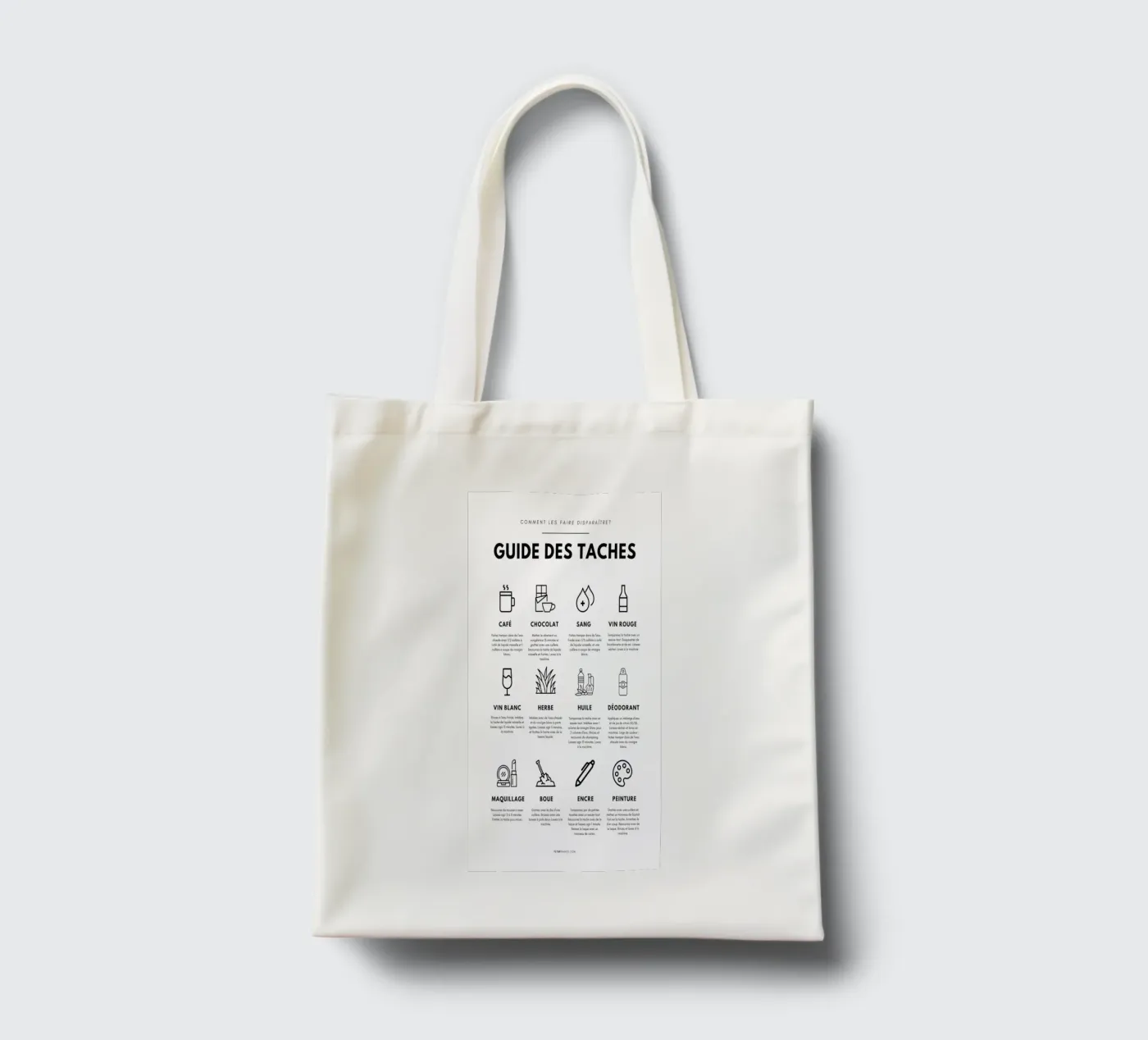 Task guide tote bag by fltmfrance