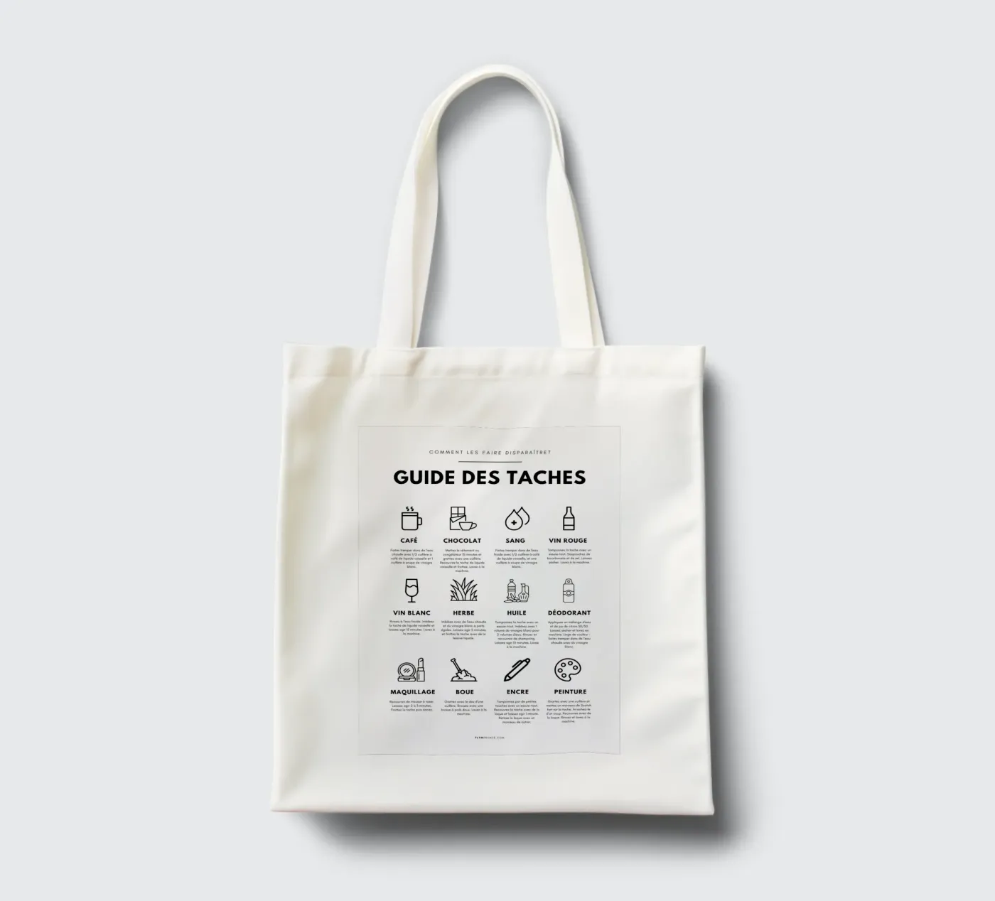 Task guide tote bag by fltmfrance