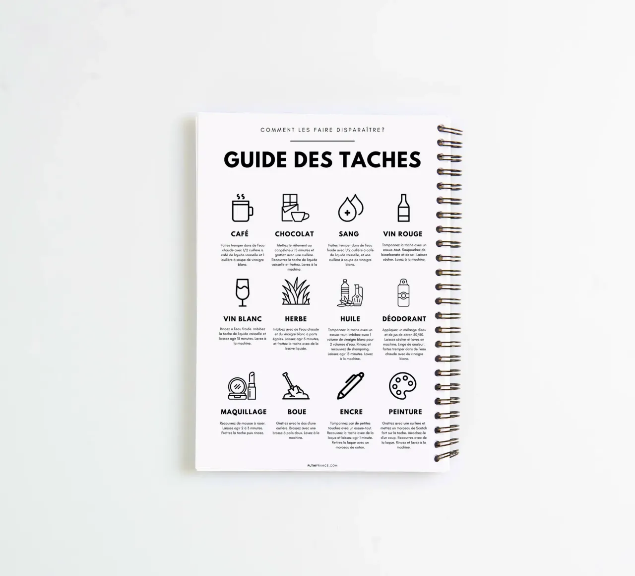 Task guide spiral notebook by fltmfrance