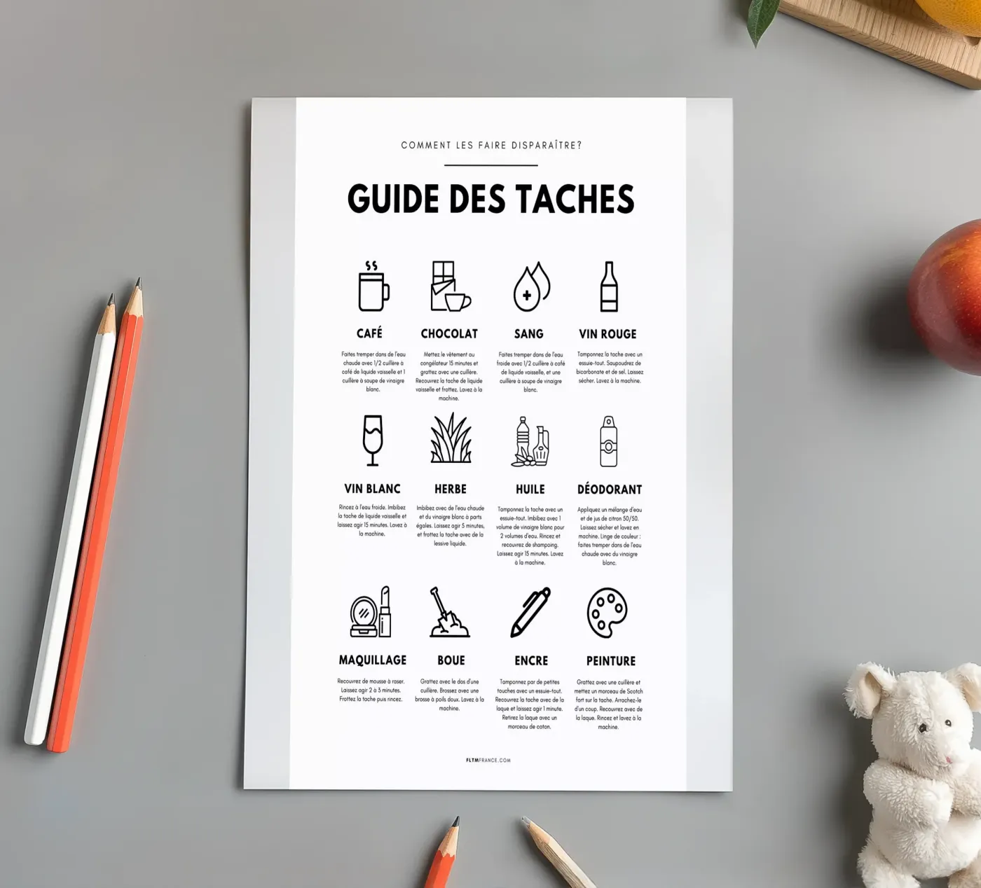 Task guide sticker sheet by fltmfrance