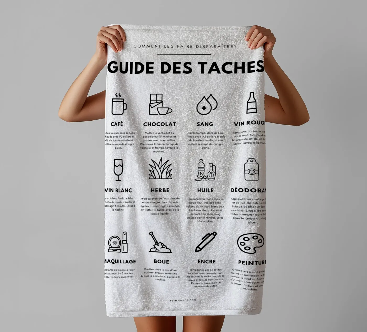 Task guide towel by fltmfrance