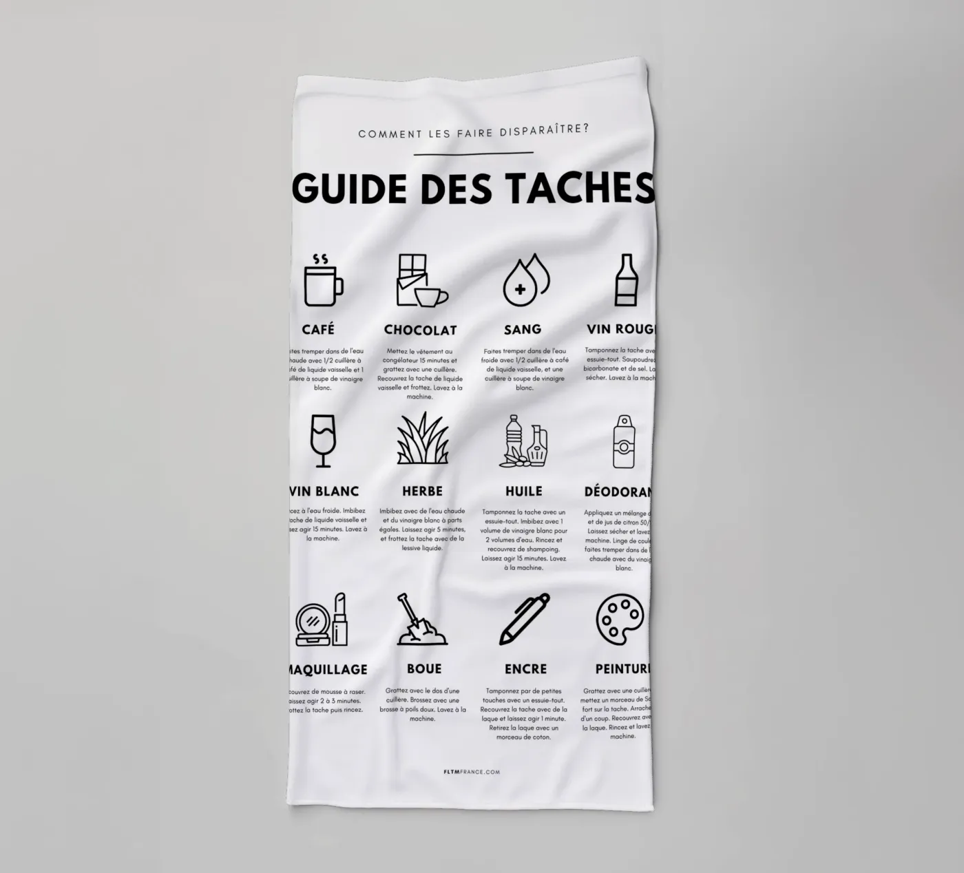 Task guide towel by fltmfrance