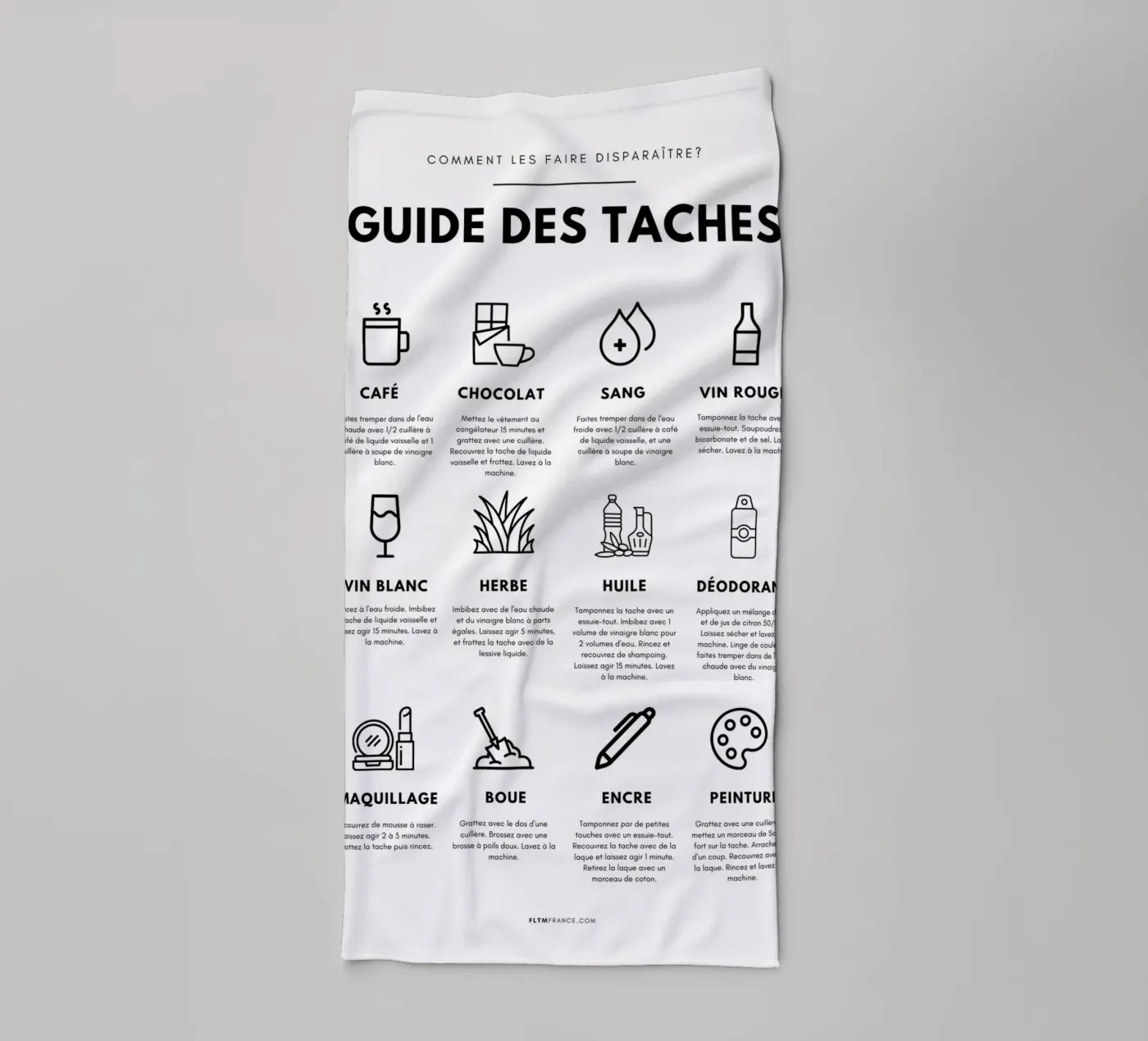 Task guide towel by fltmfrance