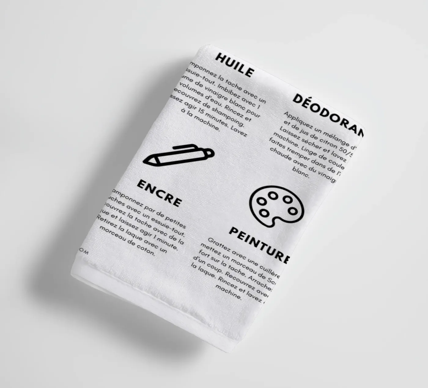 Task guide towel by fltmfrance