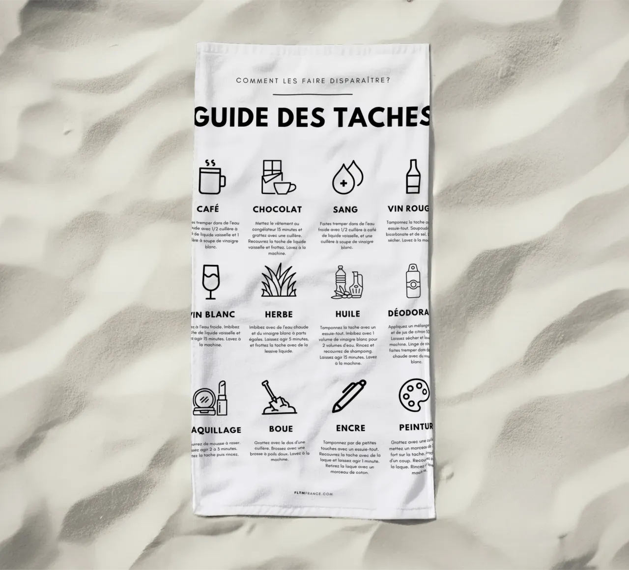 Task guide Strandtuch von fltmfrance
