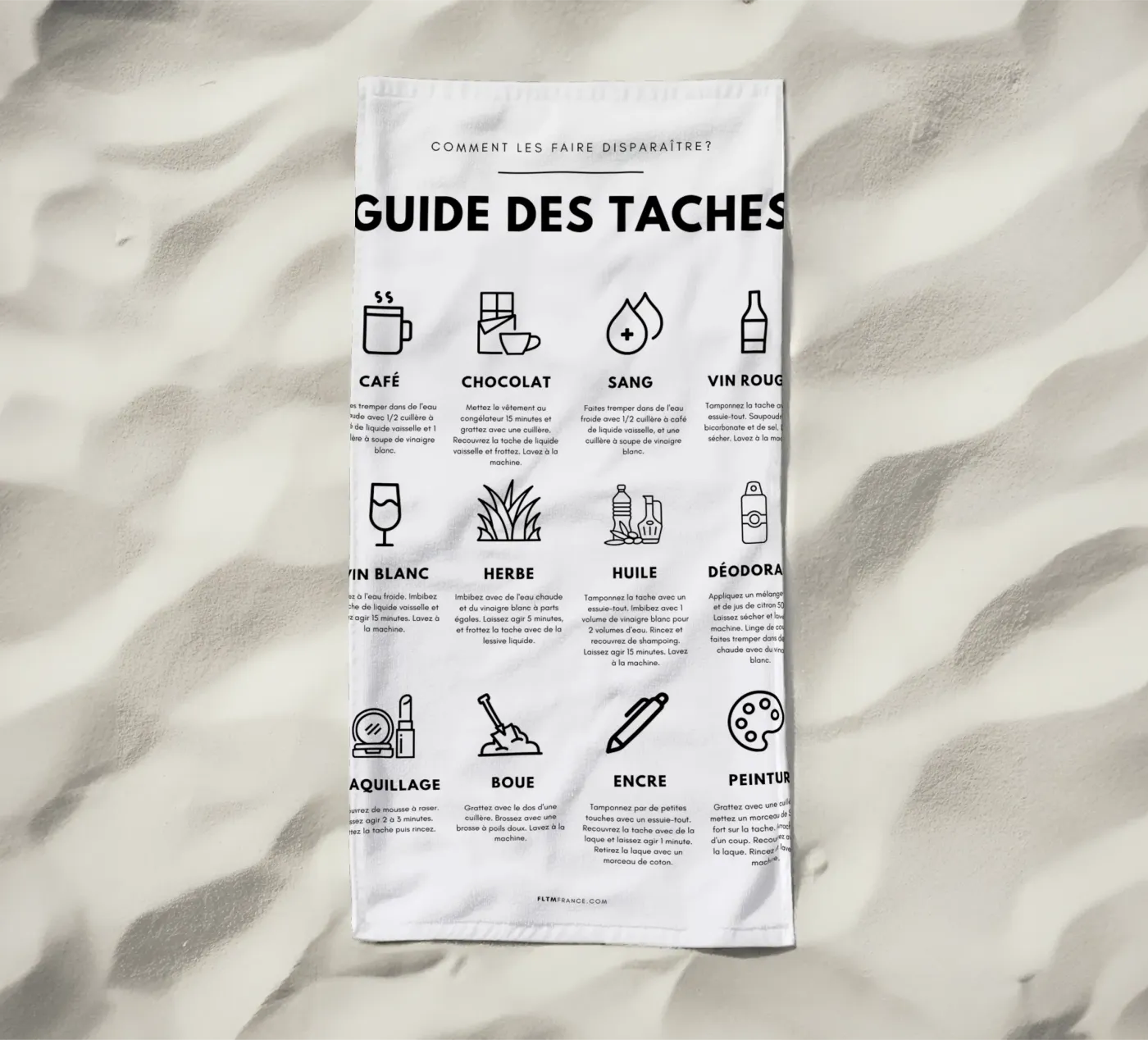 Task guide serviette de plage de fltmfrance