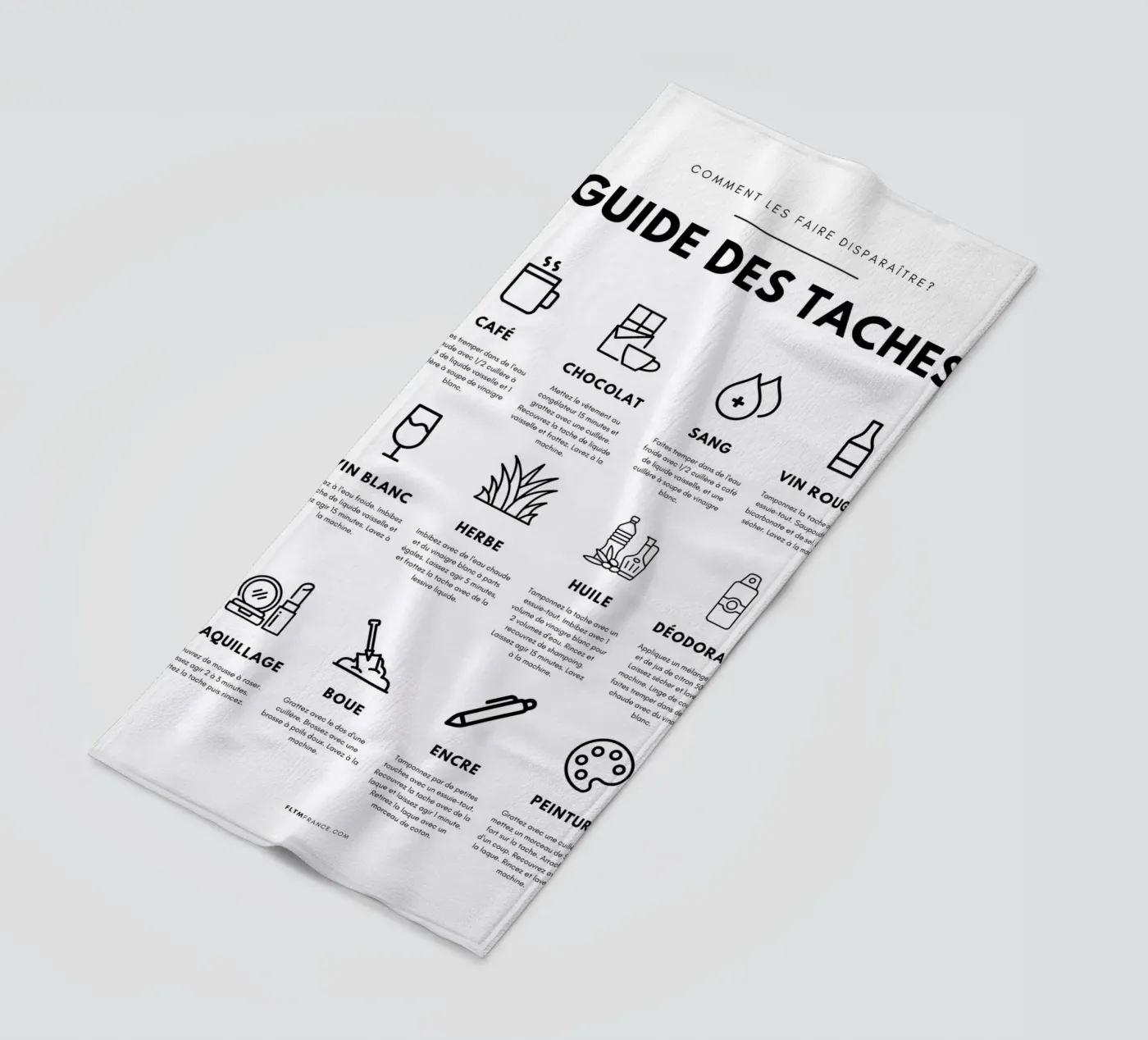 Task guide serviette de plage de fltmfrance