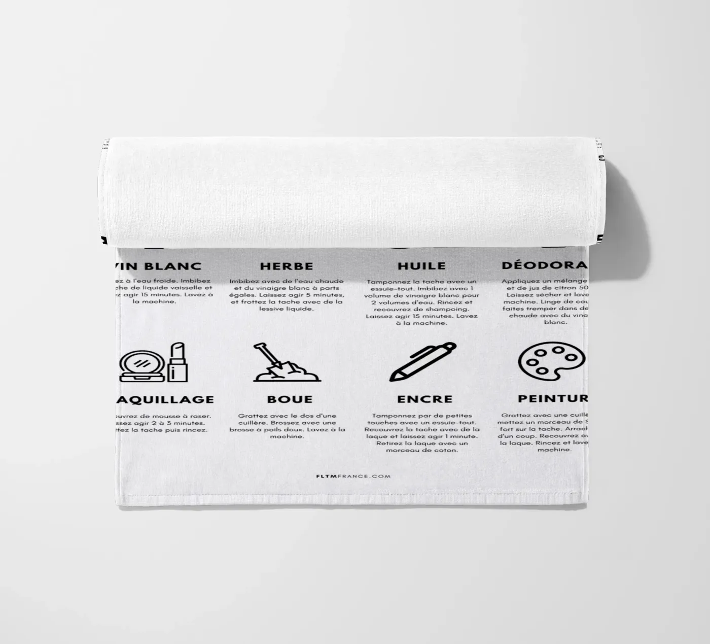 Task guide beach towel by fltmfrance