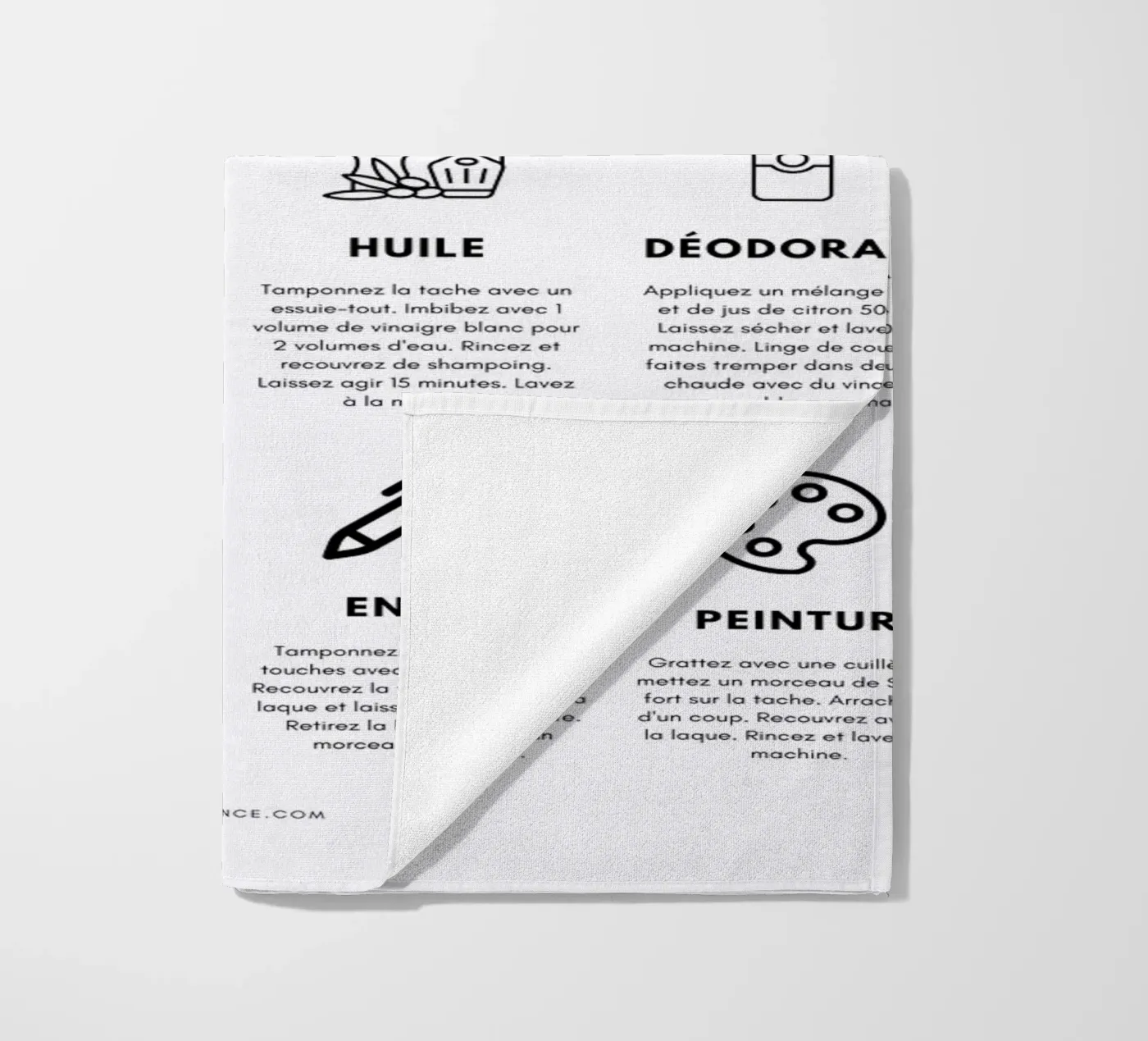 Task guide beach towel by fltmfrance