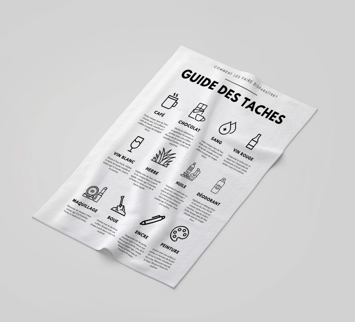 Task guide serviette de plage de fltmfrance