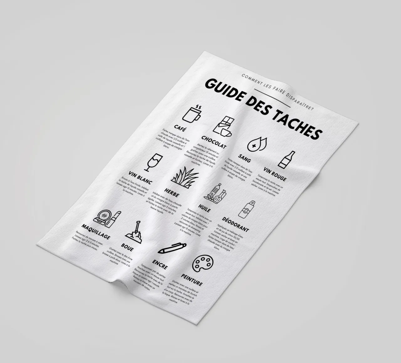 Task guide Strandtuch von fltmfrance