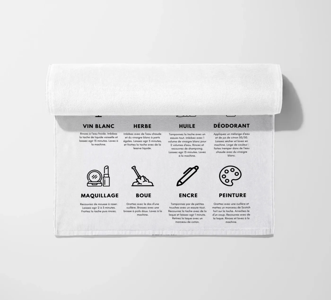 Task guide beach towel by fltmfrance