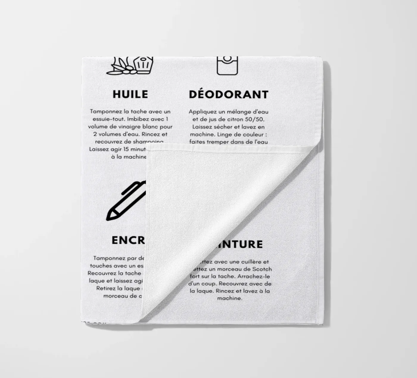 Task guide beach towel by fltmfrance
