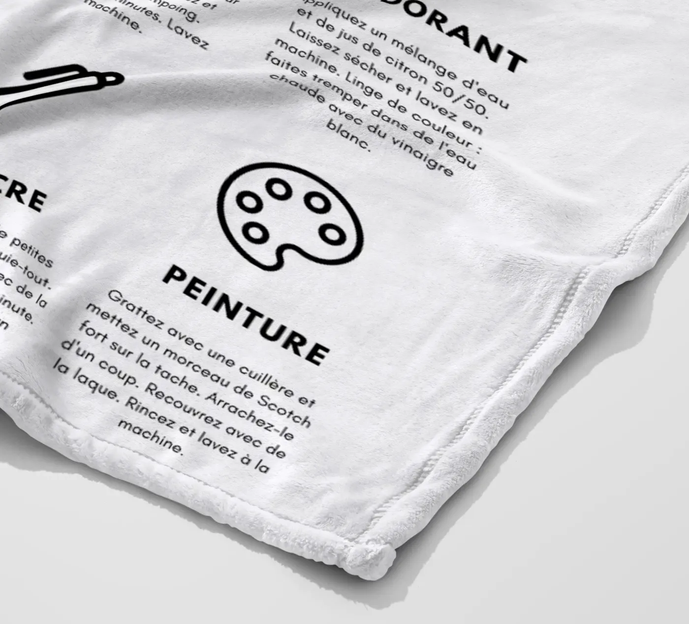 Guide des taches plaid polaire de fltmfrance