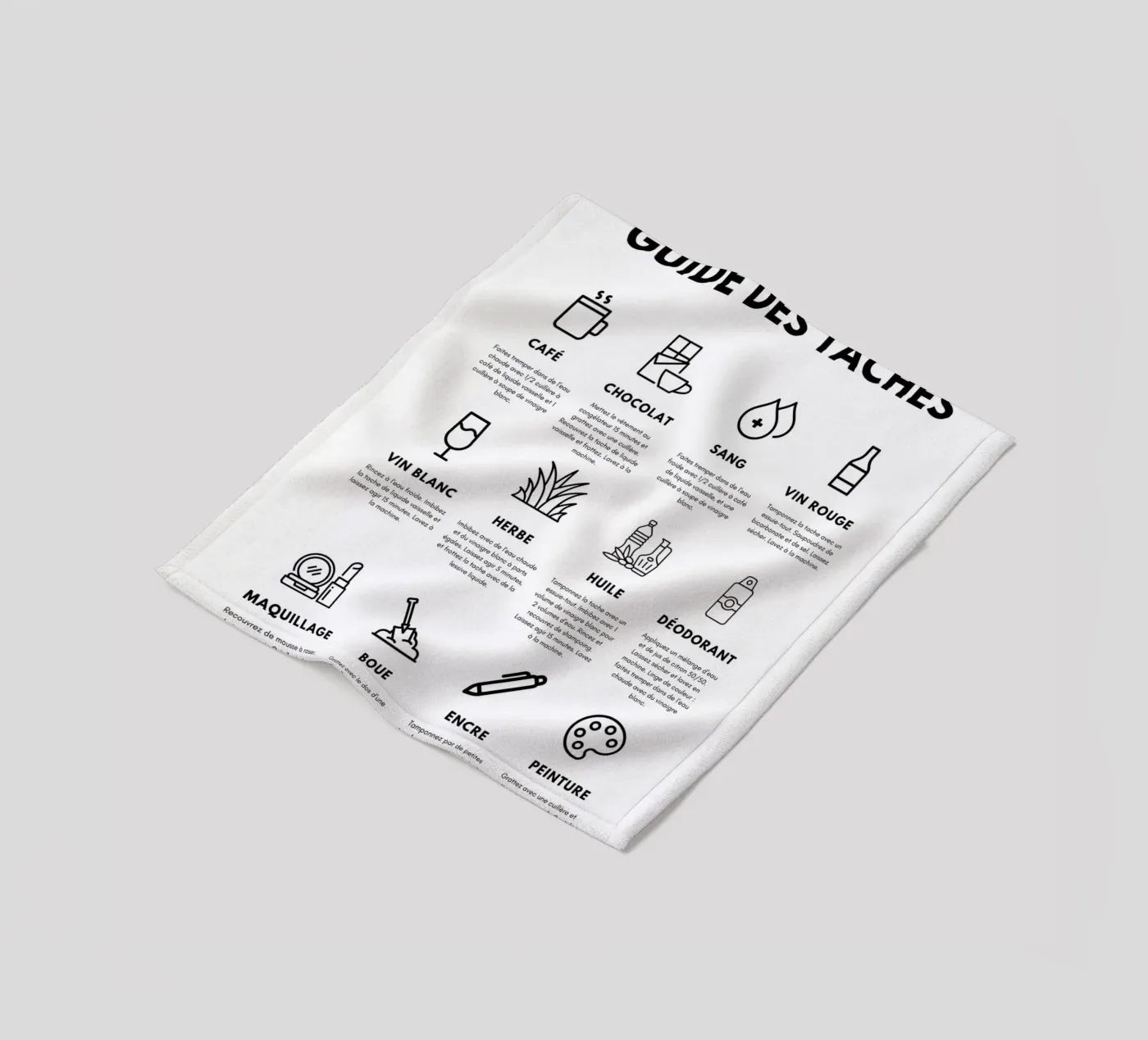 Guide des taches plaid polaire de fltmfrance