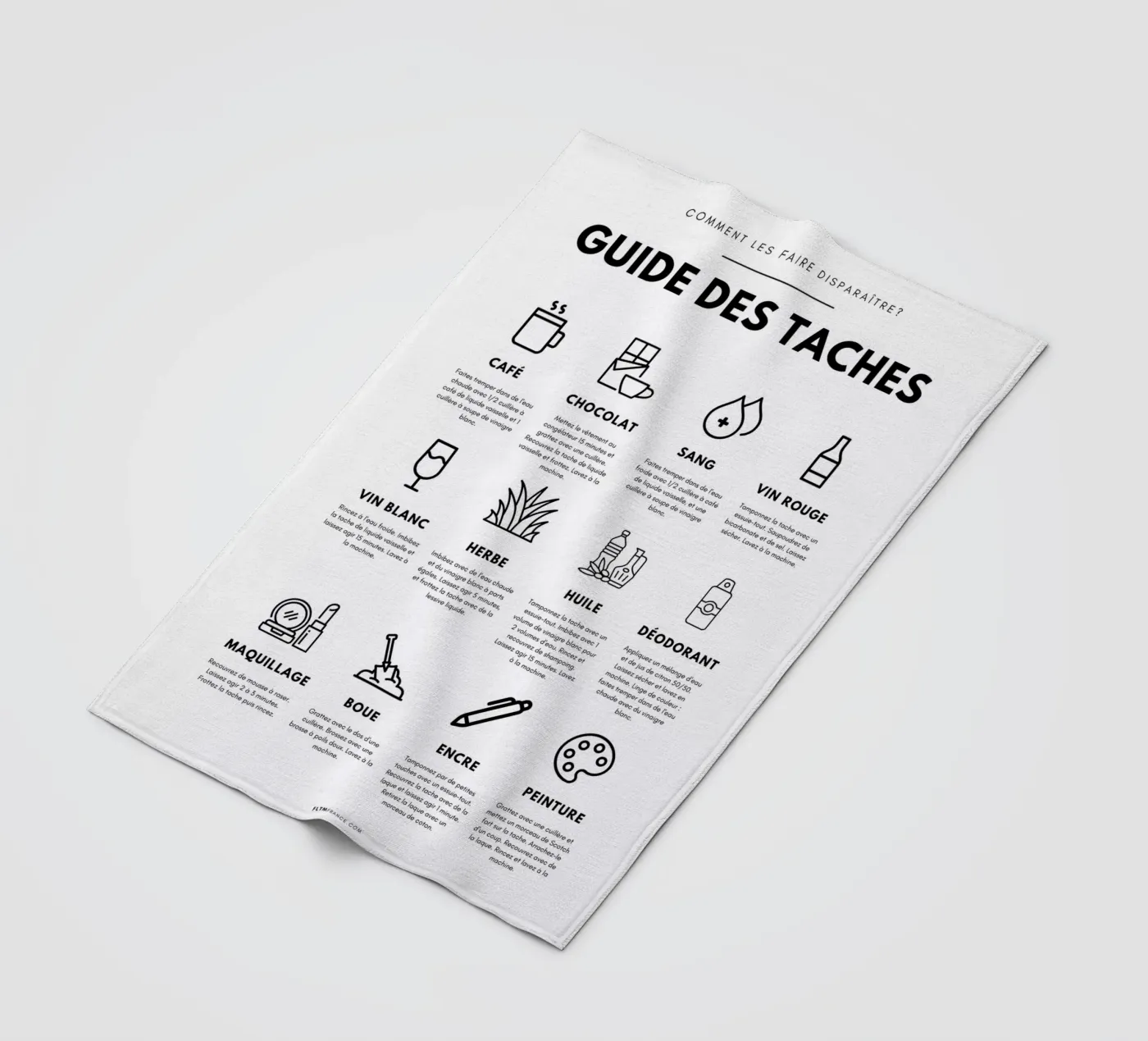 Guide des taches plaid polaire de fltmfrance