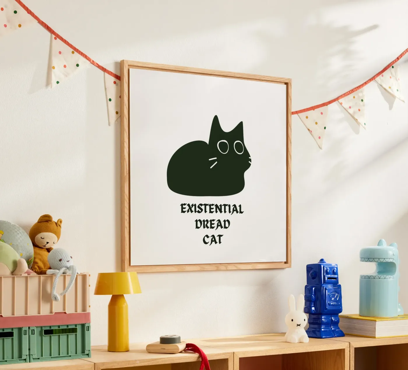 Existential Dread Cat Acryl-Glas von Melty Shirts