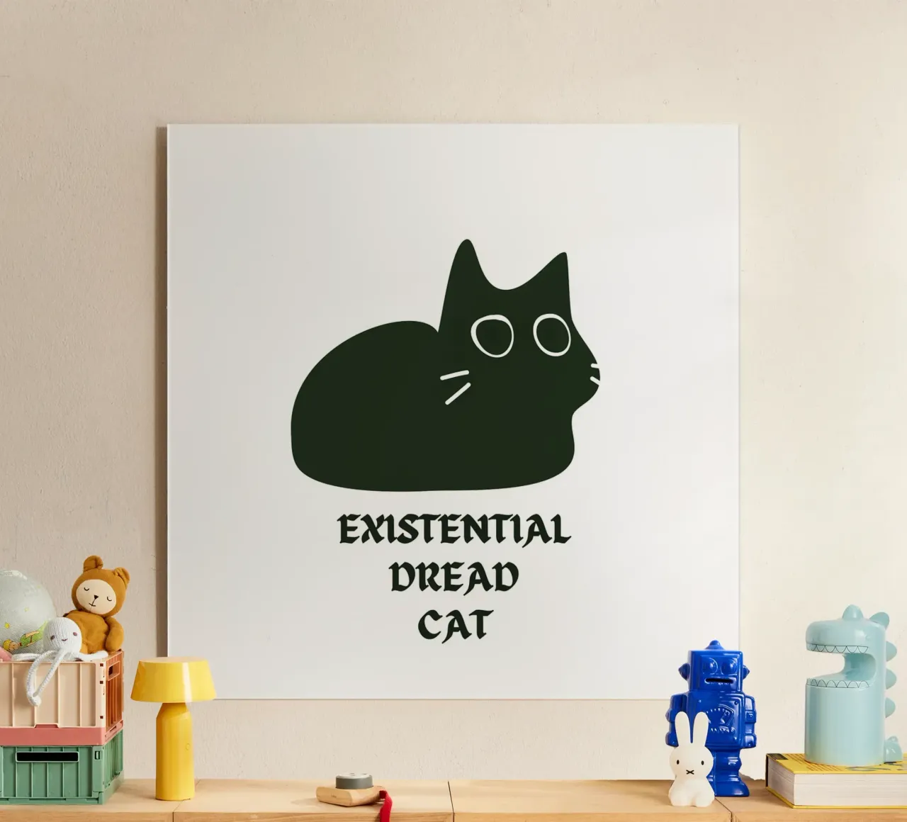 Existential Dread Cat plexiglass da Melty Shirts