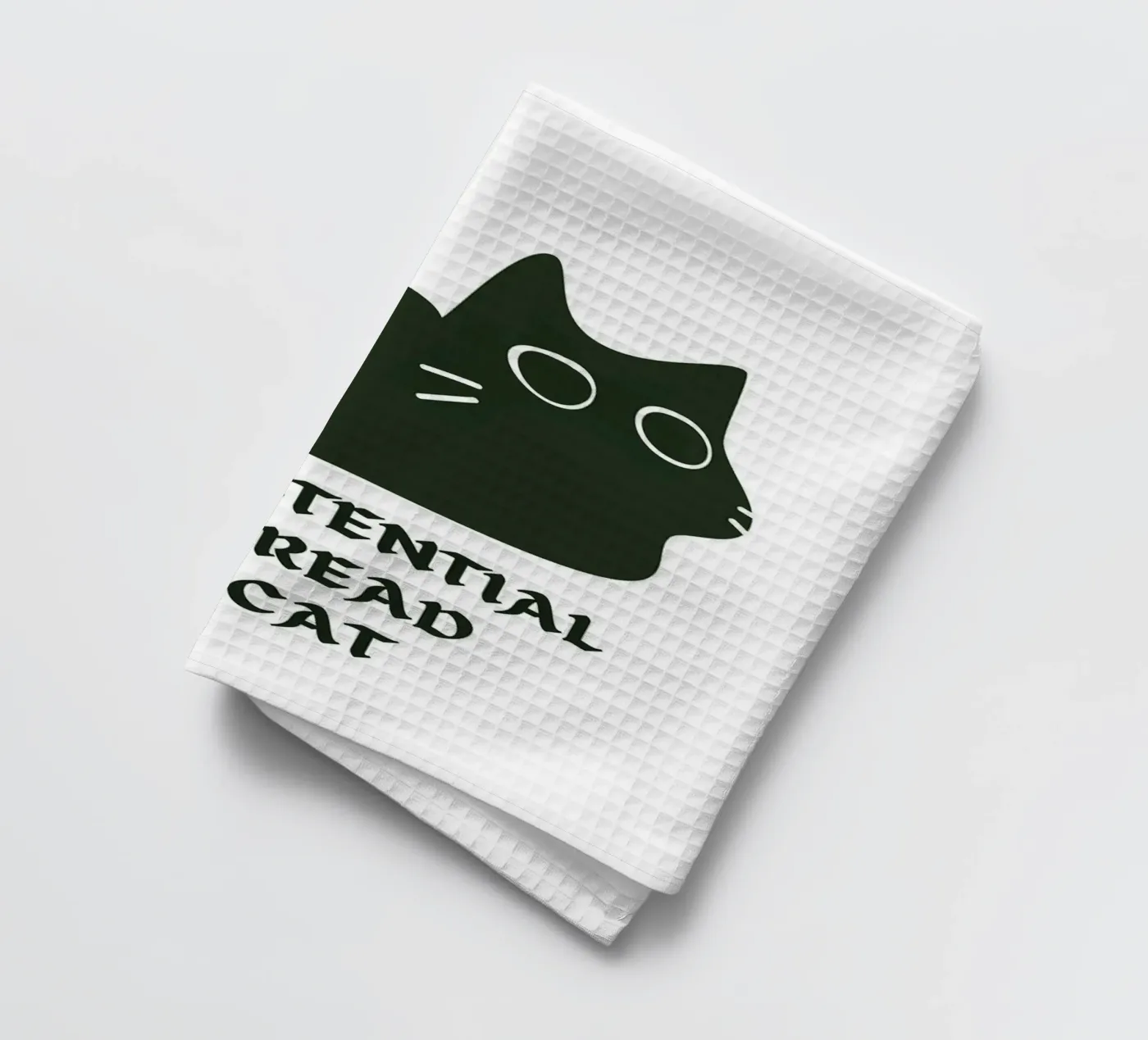 Existential Dread Cat Geschirrtuch von Melty Shirts