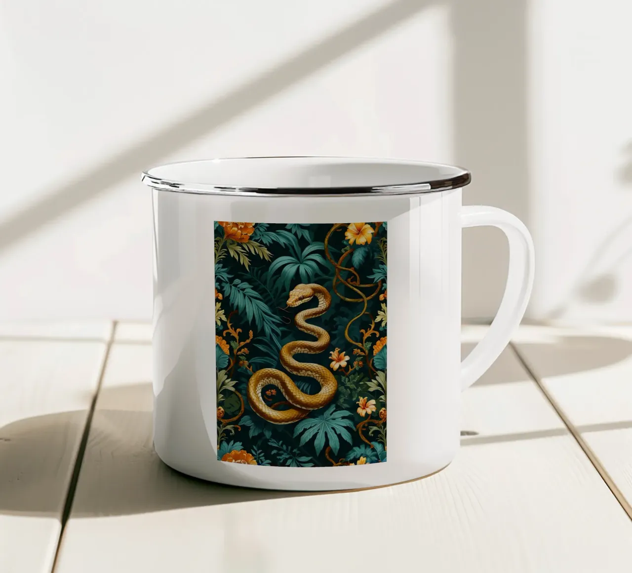 Snack Style Forest tazza in smalto da Jeff Studio