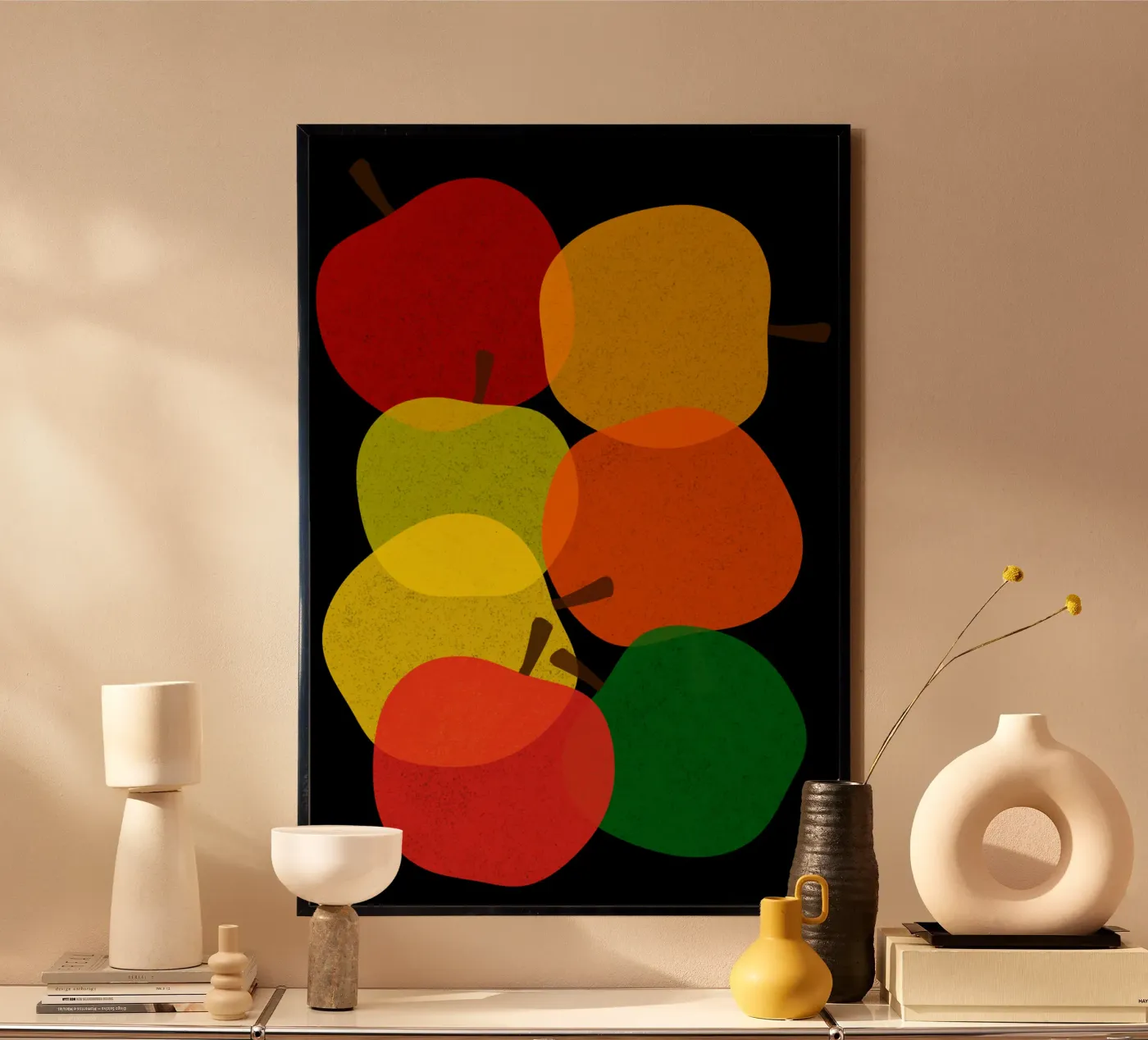 Vibrant apples poster by TijanaArtStudio88