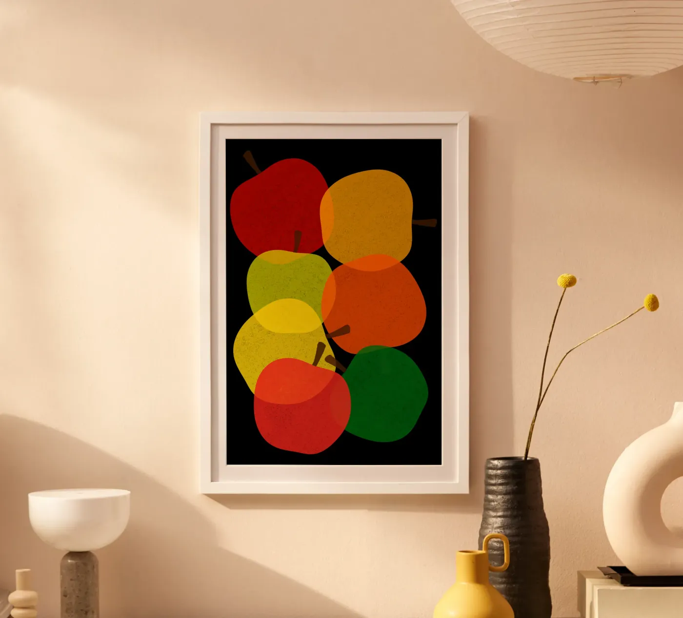 Vibrant apples poster by TijanaArtStudio88