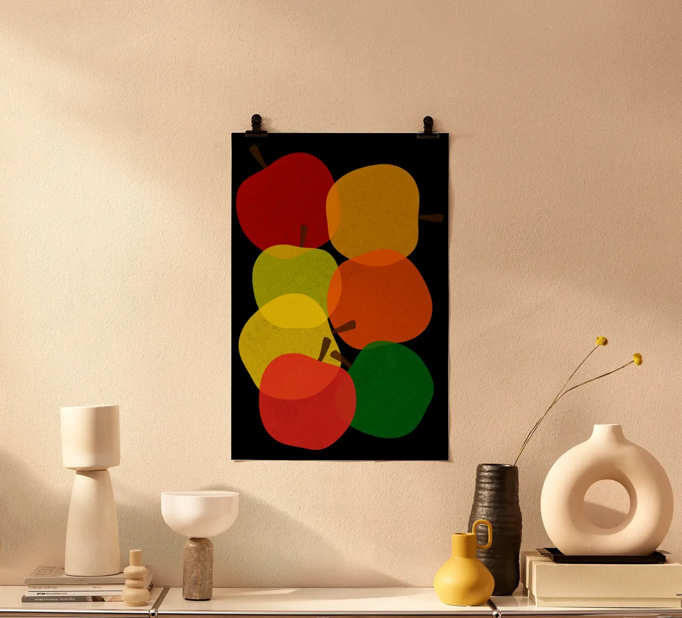Vibrant apples poster by TijanaArtStudio88