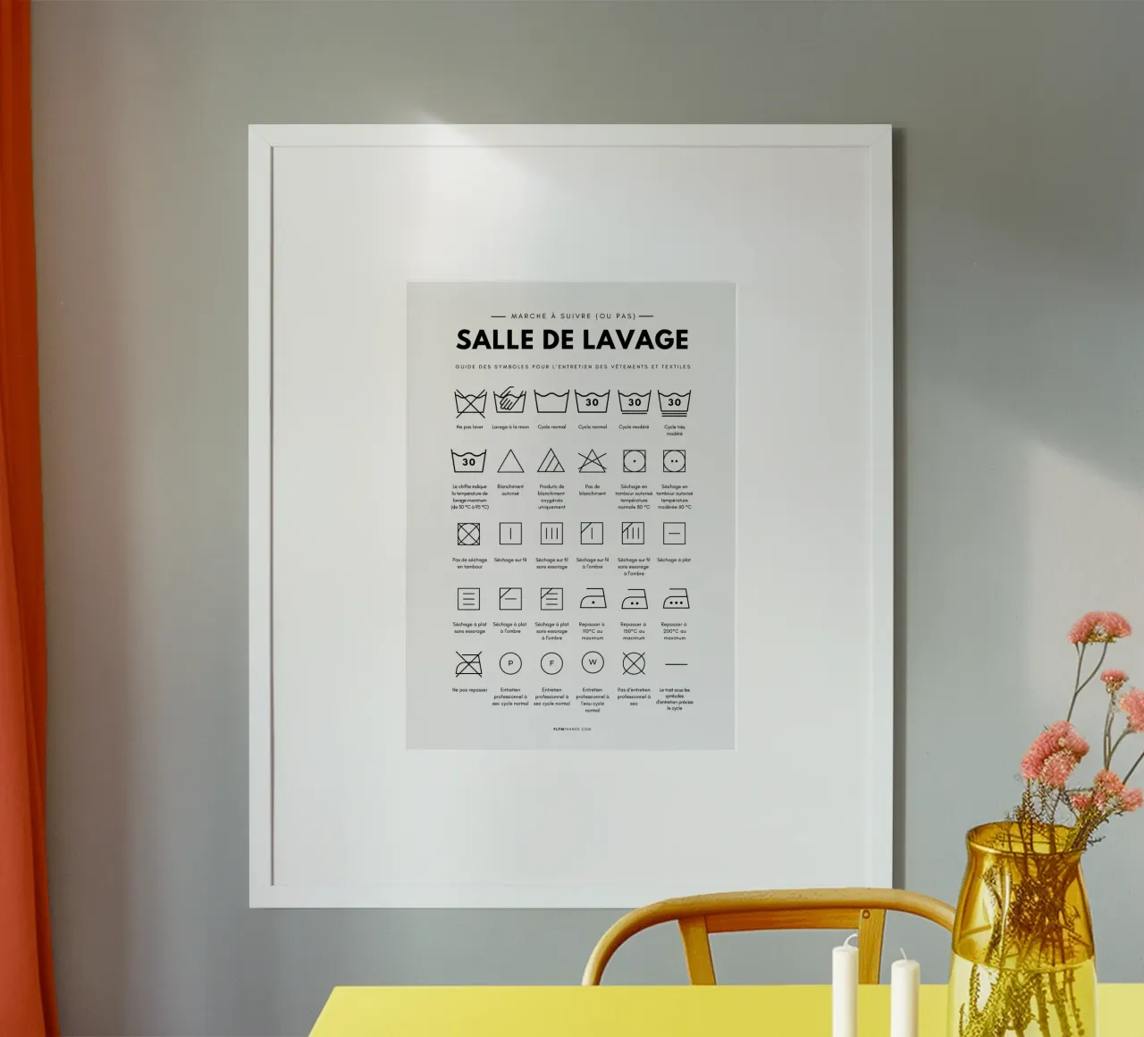 Laundry room poster by fltmfrance