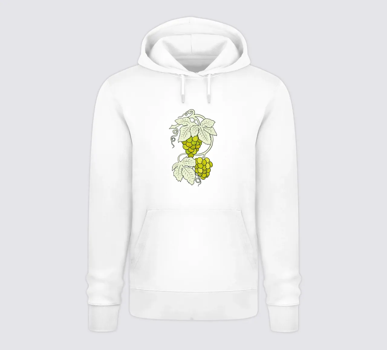 White grapes with light leaves felpa con cappuccio da TijanaArtStudio88