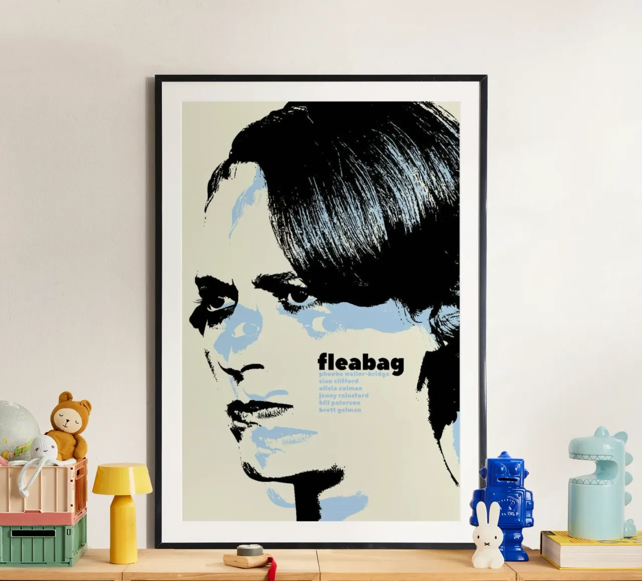Face Of The Actor poster con telaio in plastica da JAMYETY