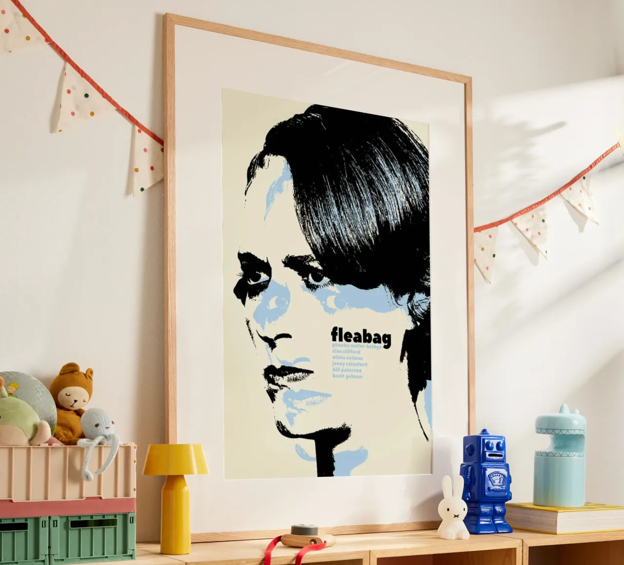 Face Of The Actor poster con telaio in plastica da JAMYETY