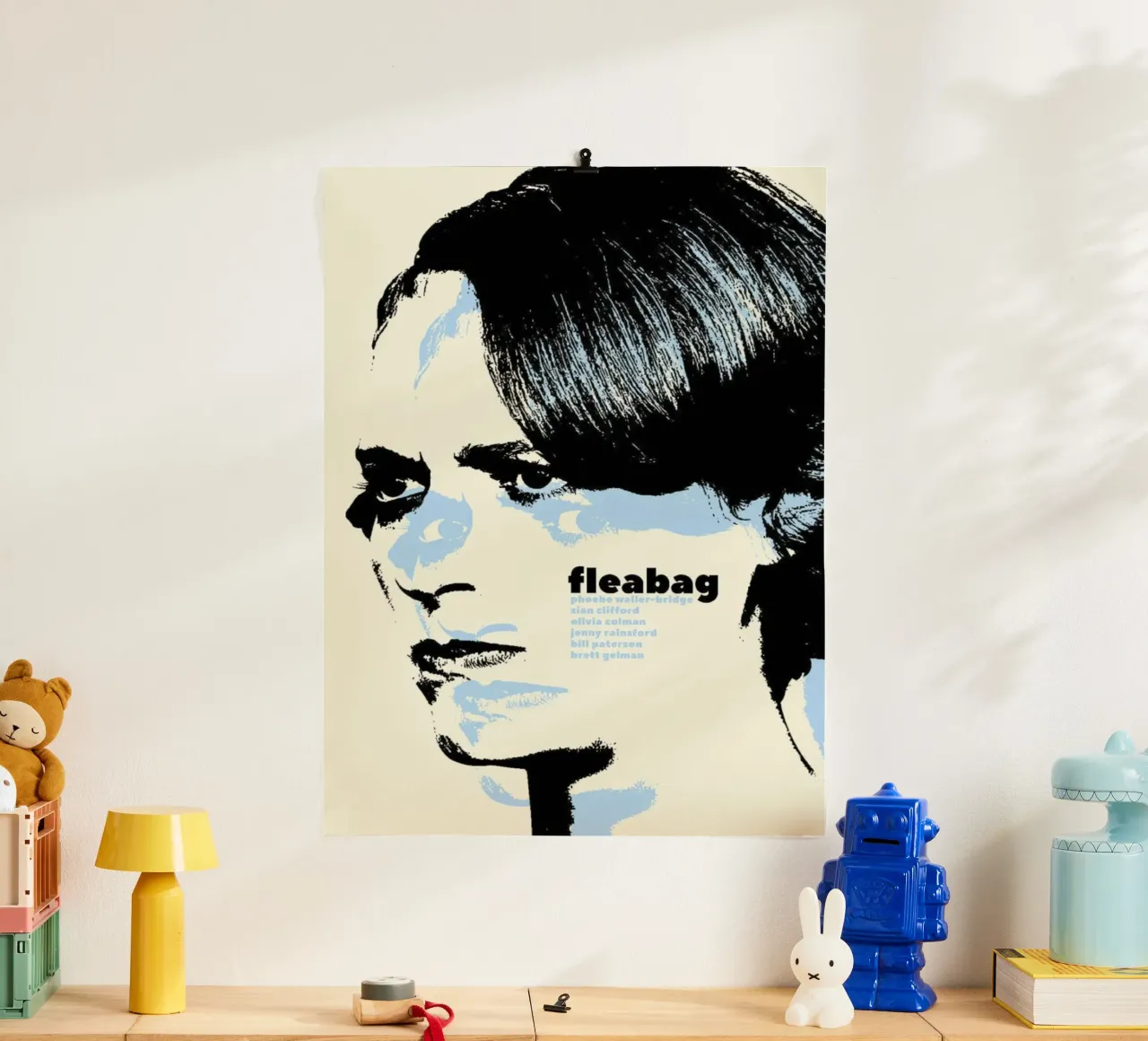 Face Of The Actor poster con telaio in plastica da JAMYETY